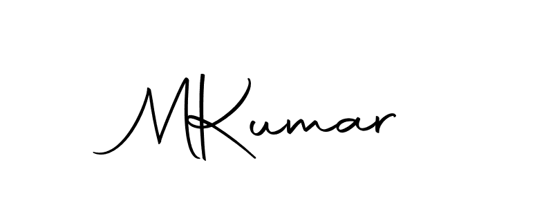 Design your own signature with our free online signature maker. With this signature software, you can create a handwritten (Autography-DOLnW) signature for name M  Kumar. M  Kumar signature style 10 images and pictures png