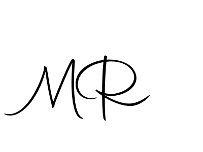 Make a beautiful signature design for name M  R. With this signature (Autography-DOLnW) style, you can create a handwritten signature for free. M  R signature style 10 images and pictures png