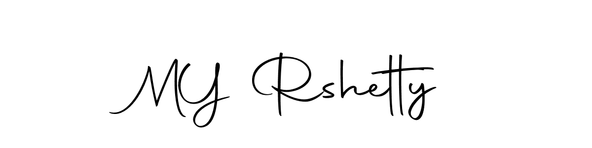 Create a beautiful signature design for name M  Y Rshetty. With this signature (Autography-DOLnW) fonts, you can make a handwritten signature for free. M  Y Rshetty signature style 10 images and pictures png