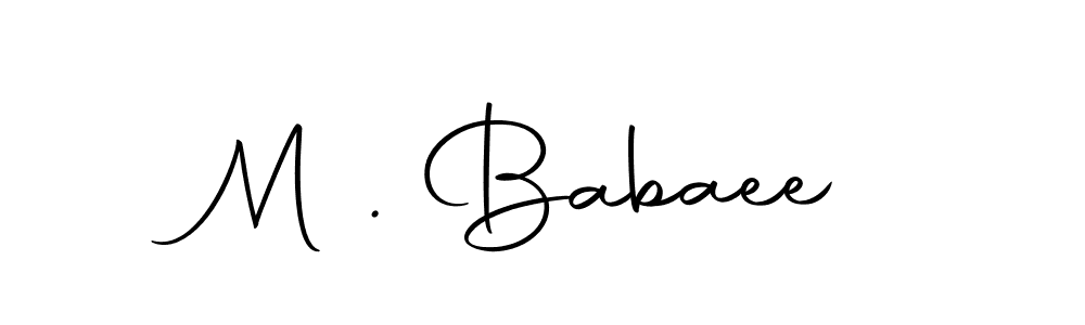 M . Babaee stylish signature style. Best Handwritten Sign (Autography-DOLnW) for my name. Handwritten Signature Collection Ideas for my name M . Babaee. M . Babaee signature style 10 images and pictures png