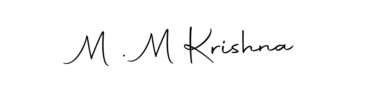 Design your own signature with our free online signature maker. With this signature software, you can create a handwritten (Autography-DOLnW) signature for name M . M Krishna. M . M Krishna signature style 10 images and pictures png