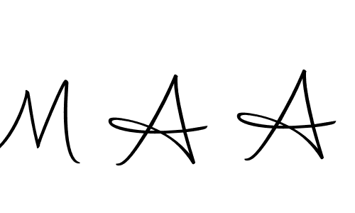 Create a beautiful signature design for name M A A. With this signature (Autography-DOLnW) fonts, you can make a handwritten signature for free. M A A signature style 10 images and pictures png