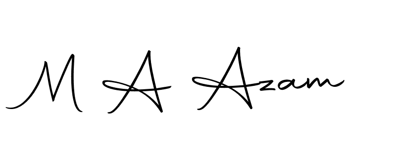 How to make M A Azam signature? Autography-DOLnW is a professional autograph style. Create handwritten signature for M A Azam name. M A Azam signature style 10 images and pictures png