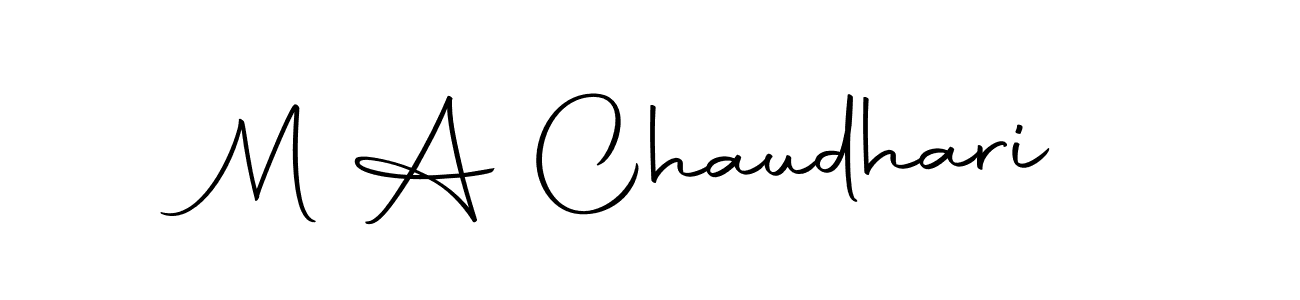 Use a signature maker to create a handwritten signature online. With this signature software, you can design (Autography-DOLnW) your own signature for name M A Chaudhari. M A Chaudhari signature style 10 images and pictures png