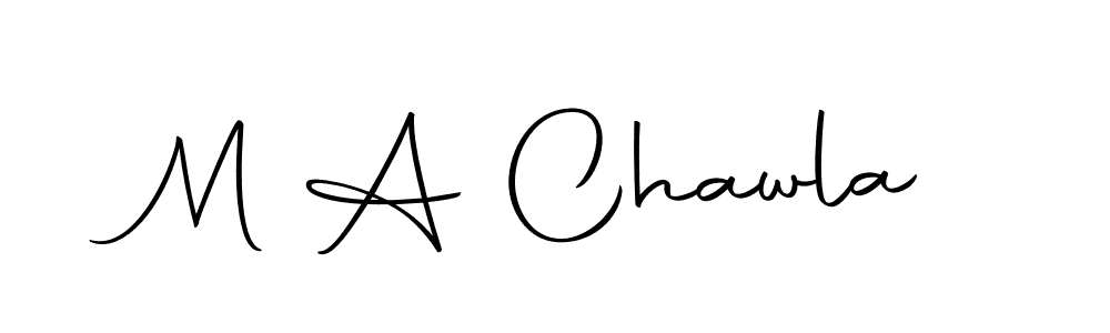 M A Chawla stylish signature style. Best Handwritten Sign (Autography-DOLnW) for my name. Handwritten Signature Collection Ideas for my name M A Chawla. M A Chawla signature style 10 images and pictures png
