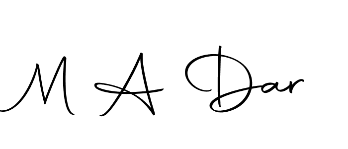 M A Dar stylish signature style. Best Handwritten Sign (Autography-DOLnW) for my name. Handwritten Signature Collection Ideas for my name M A Dar. M A Dar signature style 10 images and pictures png