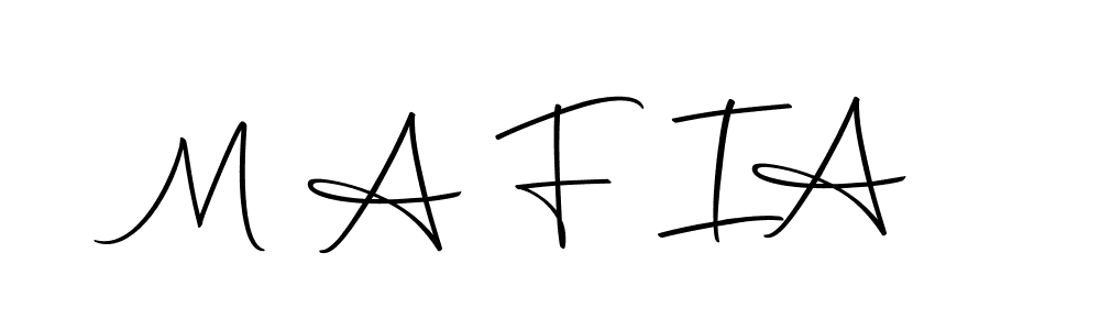 Make a beautiful signature design for name M A F I  A. With this signature (Autography-DOLnW) style, you can create a handwritten signature for free. M A F I  A signature style 10 images and pictures png