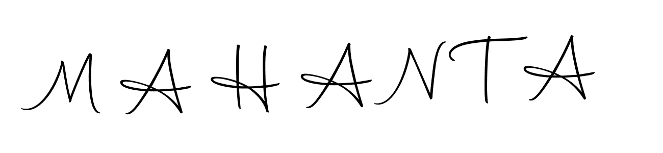 Design your own signature with our free online signature maker. With this signature software, you can create a handwritten (Autography-DOLnW) signature for name M A H A N T A. M A H A N T A signature style 10 images and pictures png