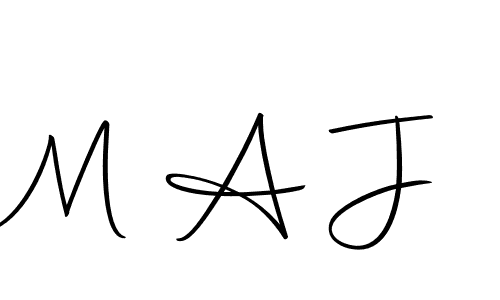 Make a beautiful signature design for name M A J. With this signature (Autography-DOLnW) style, you can create a handwritten signature for free. M A J signature style 10 images and pictures png