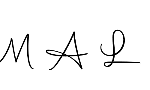 How to make M A L name signature. Use Autography-DOLnW style for creating short signs online. This is the latest handwritten sign. M A L signature style 10 images and pictures png