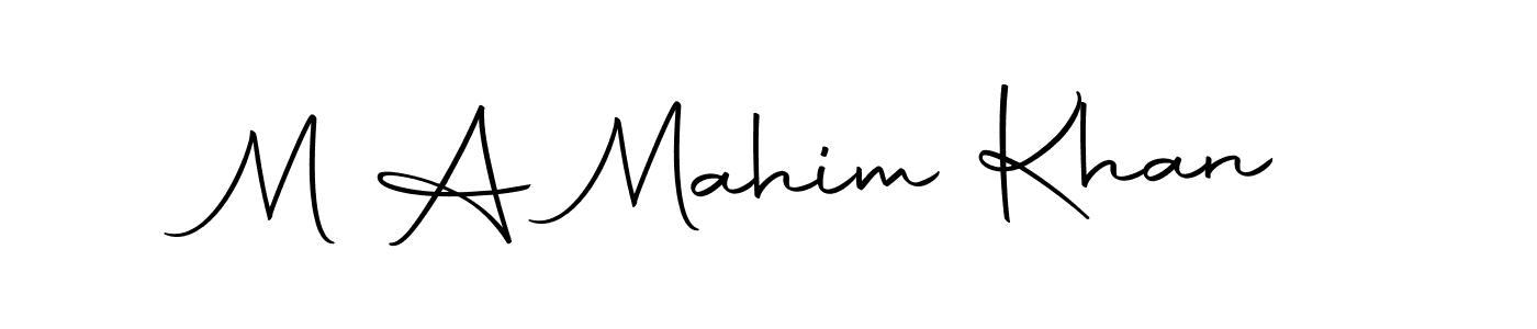 Autography-DOLnW is a professional signature style that is perfect for those who want to add a touch of class to their signature. It is also a great choice for those who want to make their signature more unique. Get M A Mahim Khan name to fancy signature for free. M A Mahim Khan signature style 10 images and pictures png