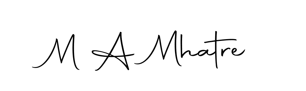 M A Mhatre stylish signature style. Best Handwritten Sign (Autography-DOLnW) for my name. Handwritten Signature Collection Ideas for my name M A Mhatre. M A Mhatre signature style 10 images and pictures png