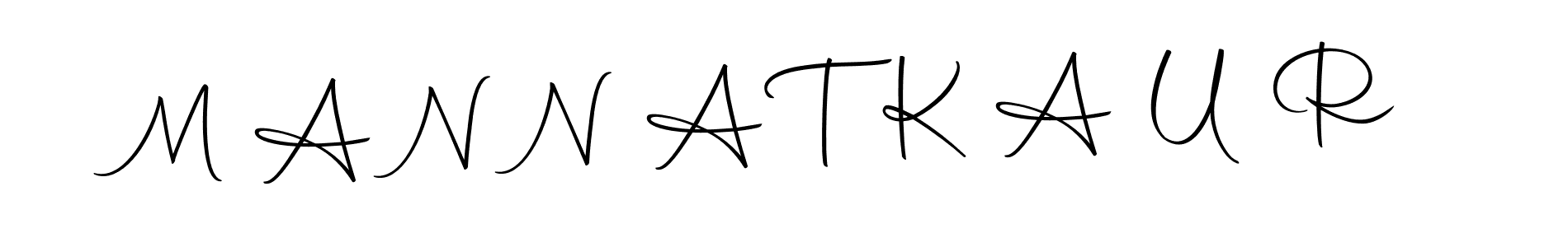 Use a signature maker to create a handwritten signature online. With this signature software, you can design (Autography-DOLnW) your own signature for name M A N N A T K A U R. M A N N A T K A U R signature style 10 images and pictures png