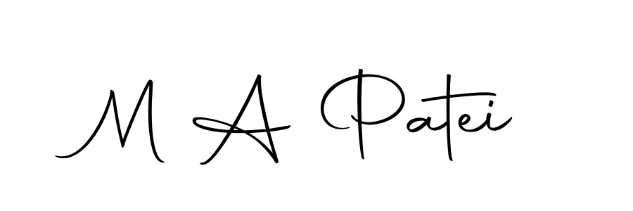 Make a beautiful signature design for name M A Patei. Use this online signature maker to create a handwritten signature for free. M A Patei signature style 10 images and pictures png