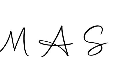 Design your own signature with our free online signature maker. With this signature software, you can create a handwritten (Autography-DOLnW) signature for name M A S. M A S signature style 10 images and pictures png