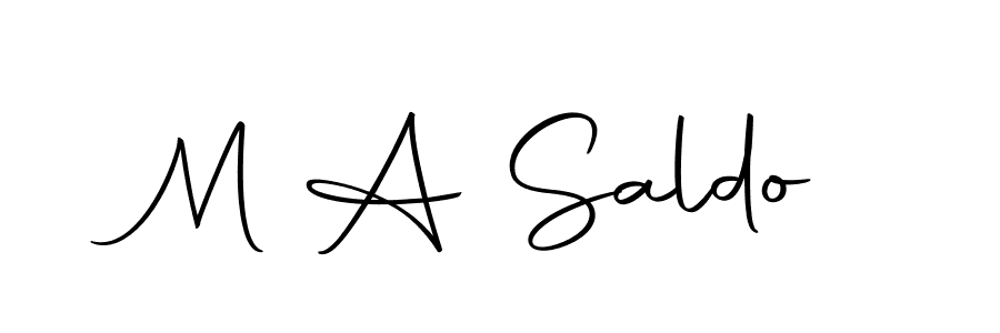 M A Saldo stylish signature style. Best Handwritten Sign (Autography-DOLnW) for my name. Handwritten Signature Collection Ideas for my name M A Saldo. M A Saldo signature style 10 images and pictures png