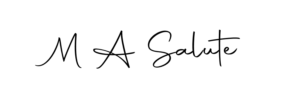 It looks lik you need a new signature style for name M A Salute. Design unique handwritten (Autography-DOLnW) signature with our free signature maker in just a few clicks. M A Salute signature style 10 images and pictures png