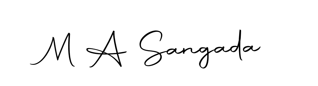 Create a beautiful signature design for name M A Sangada. With this signature (Autography-DOLnW) fonts, you can make a handwritten signature for free. M A Sangada signature style 10 images and pictures png