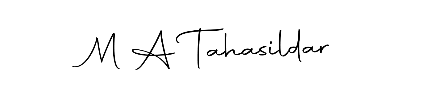 if you are searching for the best signature style for your name M A Tahasildar. so please give up your signature search. here we have designed multiple signature styles  using Autography-DOLnW. M A Tahasildar signature style 10 images and pictures png
