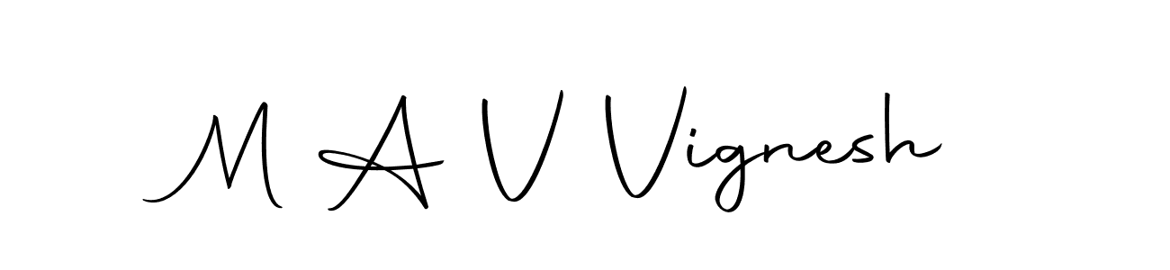 Once you've used our free online signature maker to create your best signature Autography-DOLnW style, it's time to enjoy all of the benefits that M A V Vignesh name signing documents. M A V Vignesh signature style 10 images and pictures png