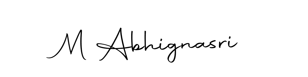 M Abhignasri stylish signature style. Best Handwritten Sign (Autography-DOLnW) for my name. Handwritten Signature Collection Ideas for my name M Abhignasri. M Abhignasri signature style 10 images and pictures png