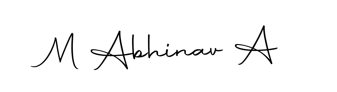 This is the best signature style for the M Abhinav A name. Also you like these signature font (Autography-DOLnW). Mix name signature. M Abhinav A signature style 10 images and pictures png