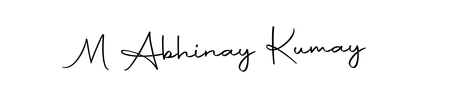 How to make M Abhinay Kumay signature? Autography-DOLnW is a professional autograph style. Create handwritten signature for M Abhinay Kumay name. M Abhinay Kumay signature style 10 images and pictures png
