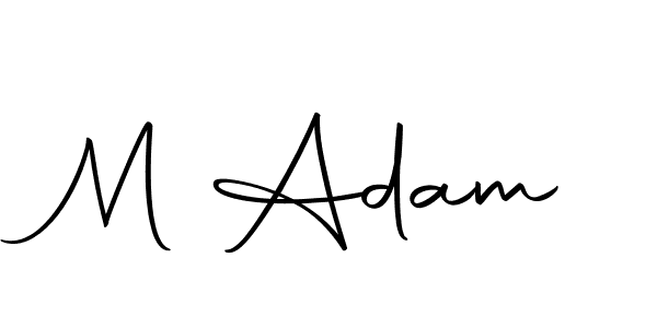 You should practise on your own different ways (Autography-DOLnW) to write your name (M Adam) in signature. don't let someone else do it for you. M Adam signature style 10 images and pictures png