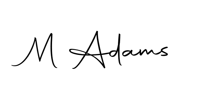 Design your own signature with our free online signature maker. With this signature software, you can create a handwritten (Autography-DOLnW) signature for name M Adams. M Adams signature style 10 images and pictures png