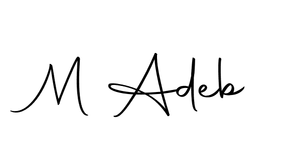 Also we have M Adeb name is the best signature style. Create professional handwritten signature collection using Autography-DOLnW autograph style. M Adeb signature style 10 images and pictures png