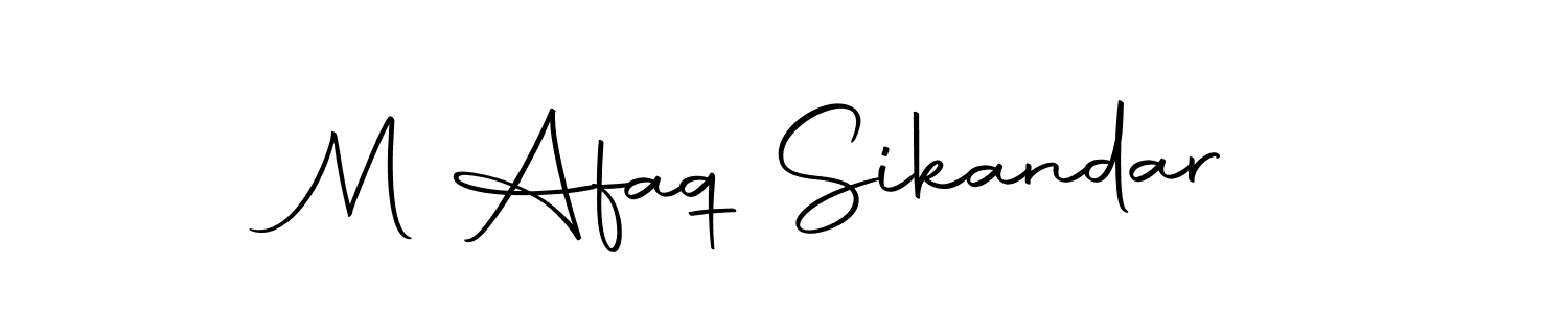 Design your own signature with our free online signature maker. With this signature software, you can create a handwritten (Autography-DOLnW) signature for name M Afaq Sikandar. M Afaq Sikandar signature style 10 images and pictures png