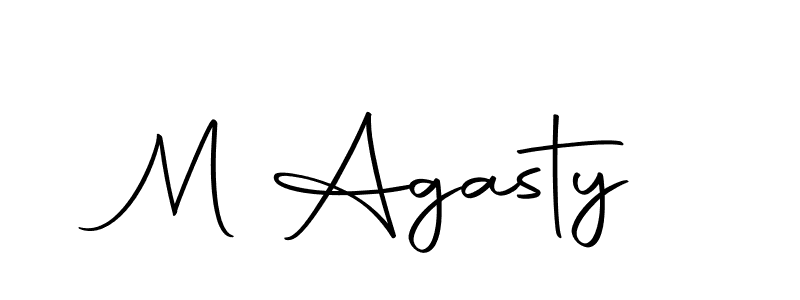 M Agasty stylish signature style. Best Handwritten Sign (Autography-DOLnW) for my name. Handwritten Signature Collection Ideas for my name M Agasty. M Agasty signature style 10 images and pictures png