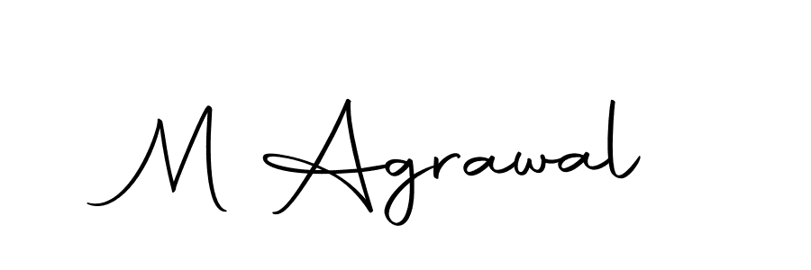 Autography-DOLnW is a professional signature style that is perfect for those who want to add a touch of class to their signature. It is also a great choice for those who want to make their signature more unique. Get M Agrawal name to fancy signature for free. M Agrawal signature style 10 images and pictures png