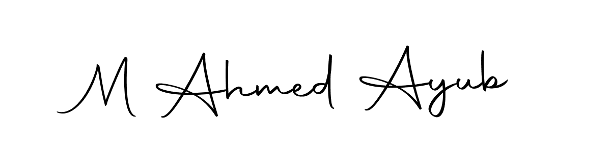 Make a beautiful signature design for name M Ahmed Ayub. Use this online signature maker to create a handwritten signature for free. M Ahmed Ayub signature style 10 images and pictures png