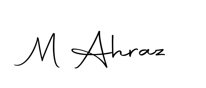 How to make M Ahraz signature? Autography-DOLnW is a professional autograph style. Create handwritten signature for M Ahraz name. M Ahraz signature style 10 images and pictures png