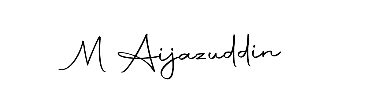 Make a beautiful signature design for name M Aijazuddin. With this signature (Autography-DOLnW) style, you can create a handwritten signature for free. M Aijazuddin signature style 10 images and pictures png