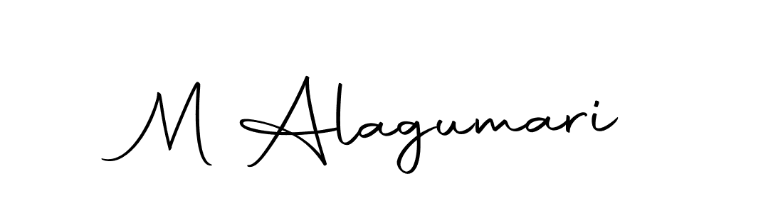 You should practise on your own different ways (Autography-DOLnW) to write your name (M Alagumari) in signature. don't let someone else do it for you. M Alagumari signature style 10 images and pictures png