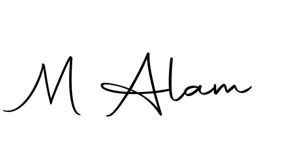 Make a beautiful signature design for name M Alam. Use this online signature maker to create a handwritten signature for free. M Alam signature style 10 images and pictures png