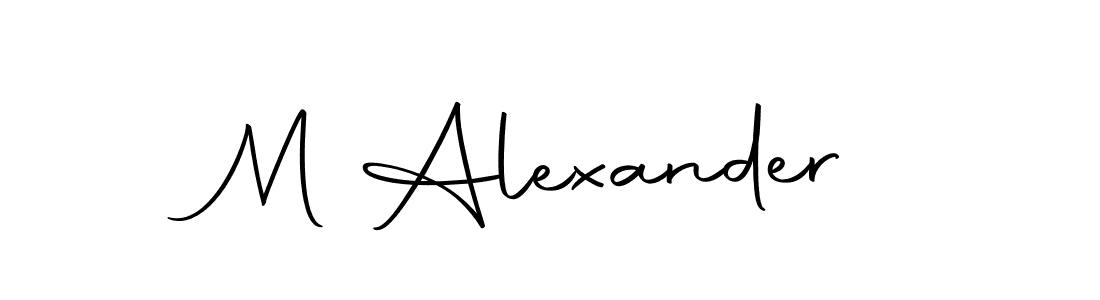 How to make M Alexander name signature. Use Autography-DOLnW style for creating short signs online. This is the latest handwritten sign. M Alexander signature style 10 images and pictures png