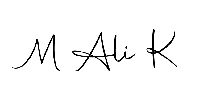 Use a signature maker to create a handwritten signature online. With this signature software, you can design (Autography-DOLnW) your own signature for name M Ali K. M Ali K signature style 10 images and pictures png