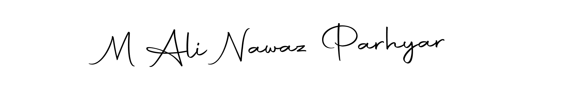 You should practise on your own different ways (Autography-DOLnW) to write your name (M Ali Nawaz Parhyar) in signature. don't let someone else do it for you. M Ali Nawaz Parhyar signature style 10 images and pictures png
