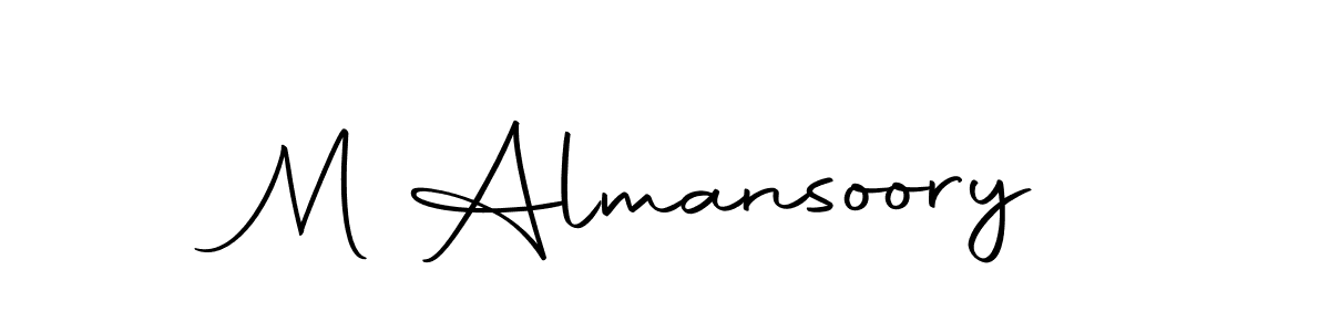 Create a beautiful signature design for name M Almansoory. With this signature (Autography-DOLnW) fonts, you can make a handwritten signature for free. M Almansoory signature style 10 images and pictures png