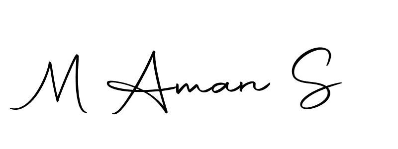 Make a beautiful signature design for name M Aman S. With this signature (Autography-DOLnW) style, you can create a handwritten signature for free. M Aman S signature style 10 images and pictures png