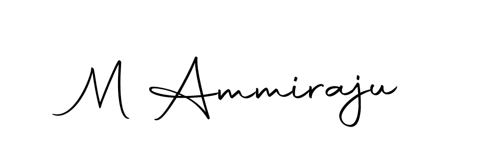 Create a beautiful signature design for name M Ammiraju. With this signature (Autography-DOLnW) fonts, you can make a handwritten signature for free. M Ammiraju signature style 10 images and pictures png