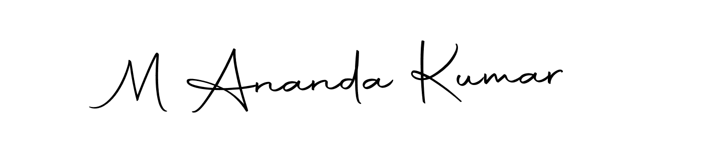 Make a beautiful signature design for name M Ananda Kumar. With this signature (Autography-DOLnW) style, you can create a handwritten signature for free. M Ananda Kumar signature style 10 images and pictures png