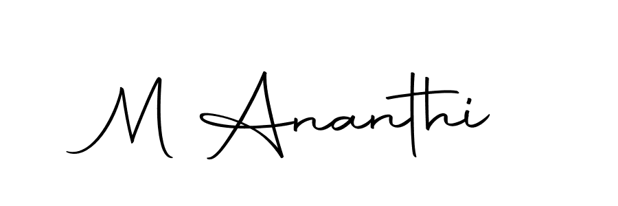 Autography-DOLnW is a professional signature style that is perfect for those who want to add a touch of class to their signature. It is also a great choice for those who want to make their signature more unique. Get M Ananthi name to fancy signature for free. M Ananthi signature style 10 images and pictures png