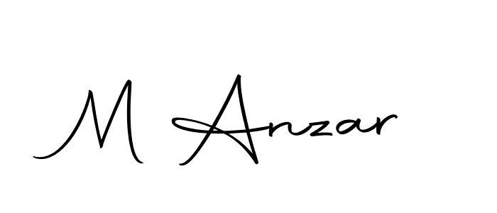 Design your own signature with our free online signature maker. With this signature software, you can create a handwritten (Autography-DOLnW) signature for name M Anzar. M Anzar signature style 10 images and pictures png