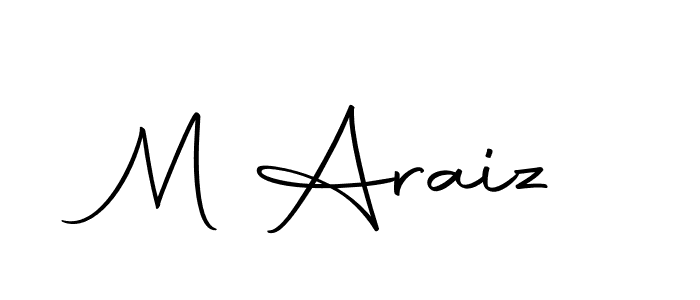 Design your own signature with our free online signature maker. With this signature software, you can create a handwritten (Autography-DOLnW) signature for name M Araiz. M Araiz signature style 10 images and pictures png