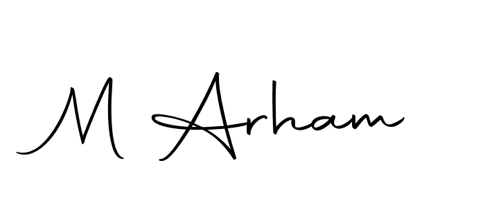 Also we have M Arham name is the best signature style. Create professional handwritten signature collection using Autography-DOLnW autograph style. M Arham signature style 10 images and pictures png