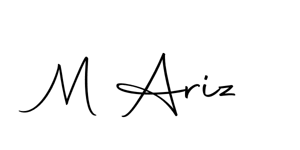 Make a beautiful signature design for name M Ariz. With this signature (Autography-DOLnW) style, you can create a handwritten signature for free. M Ariz signature style 10 images and pictures png